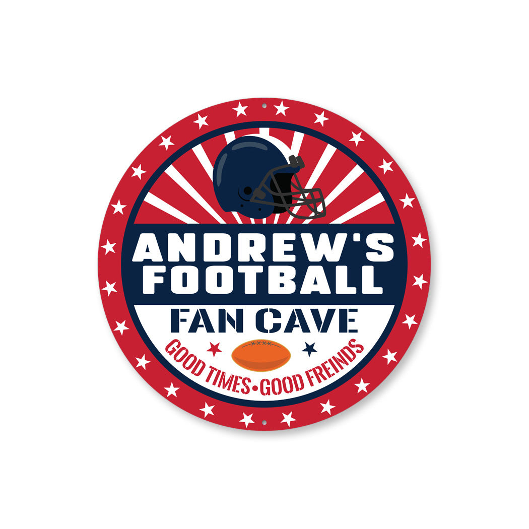 Custom Football Cave Sign