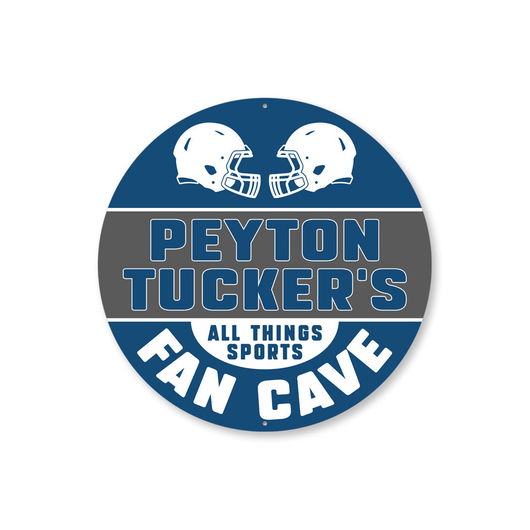 Football Fan Cave Sign