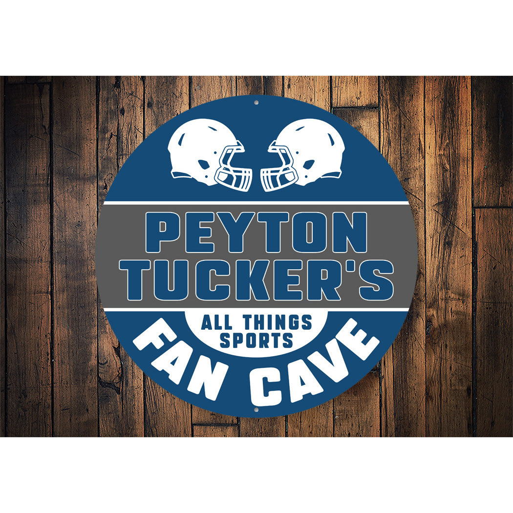 Football Fan Cave Sign