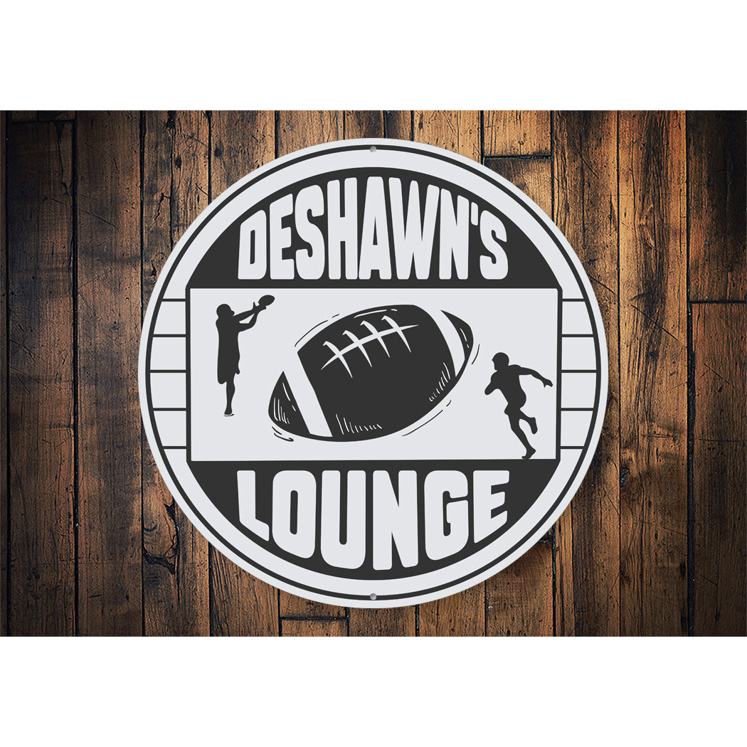 Personal Football Lounge Sign