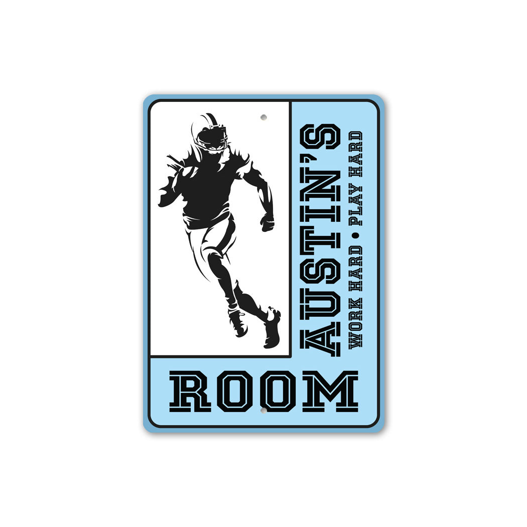 Football Kid Room Sign