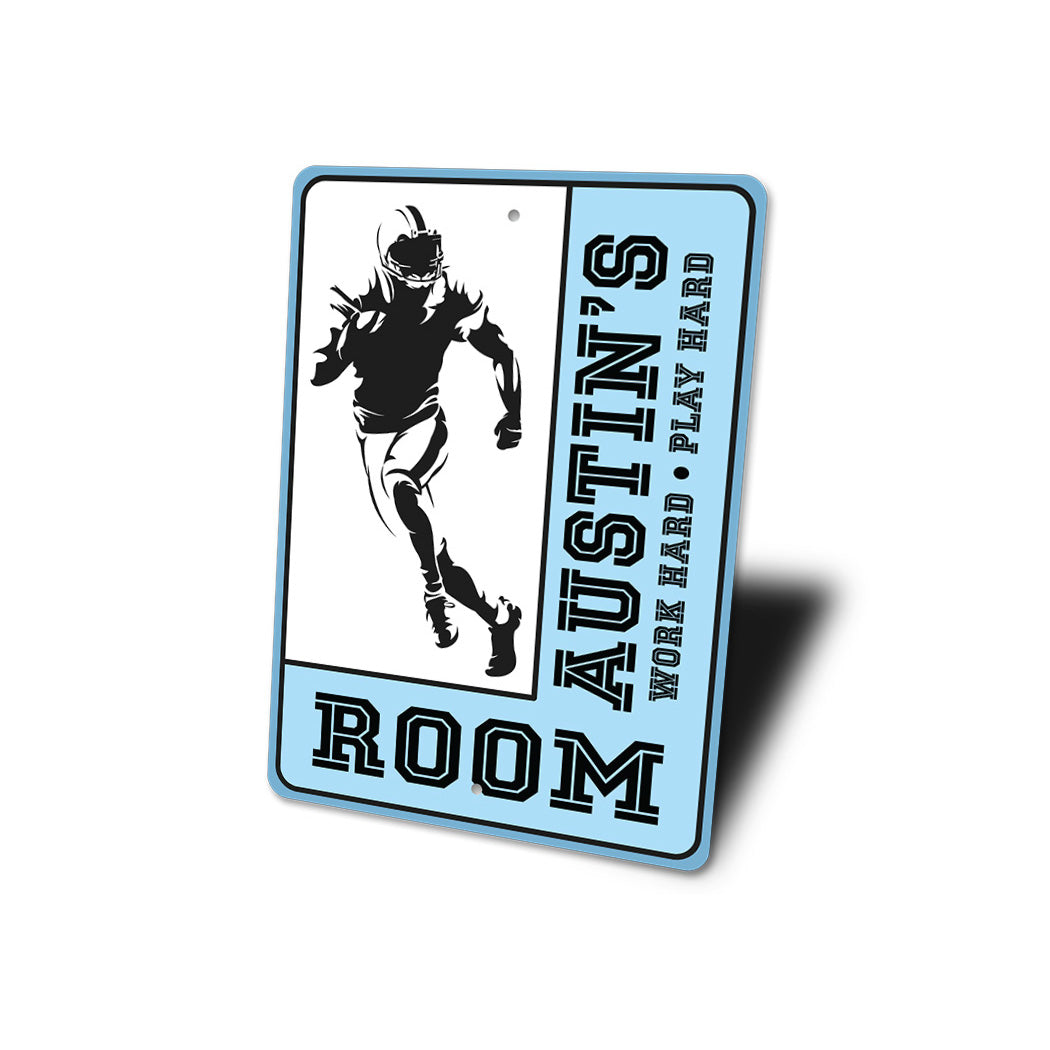 Football Kid Room Sign