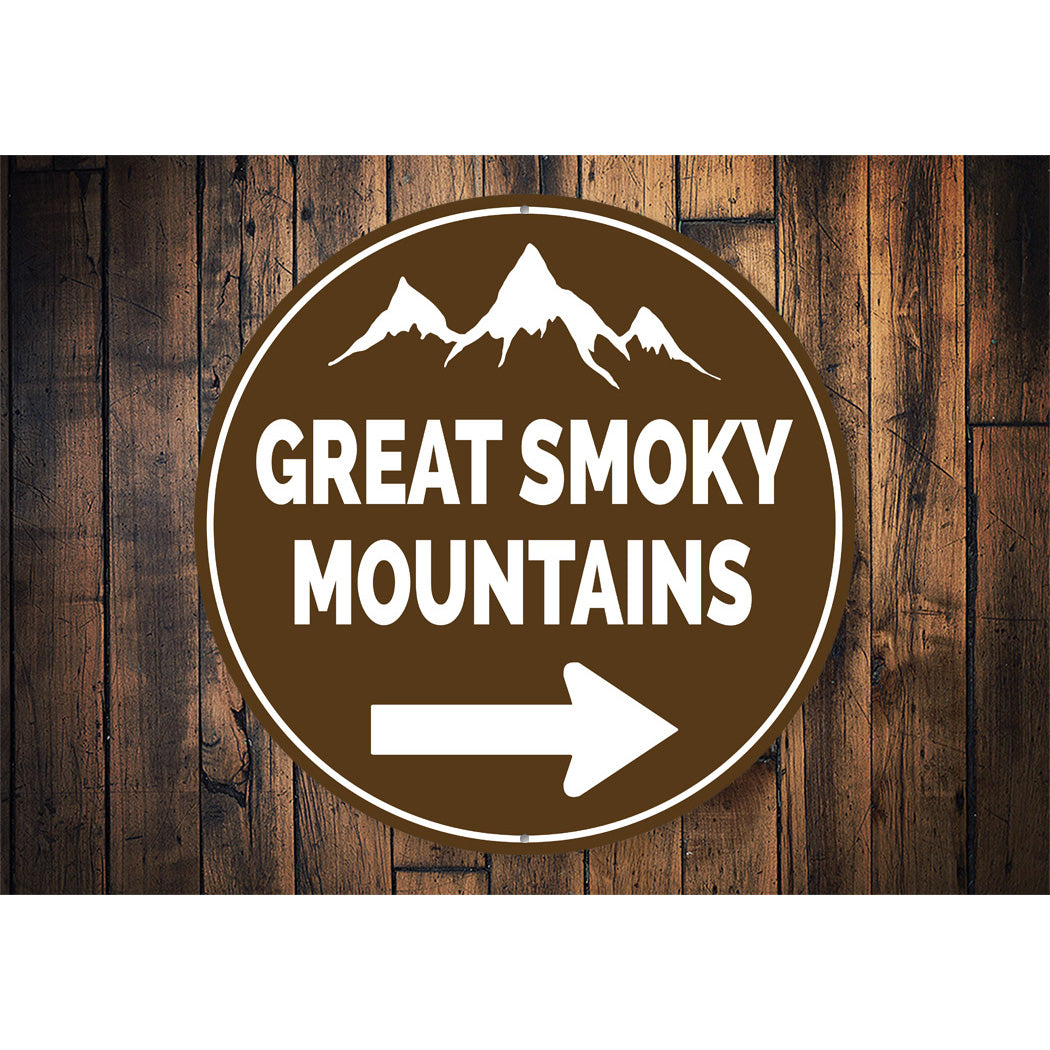 Mountain Direction Sign Sign