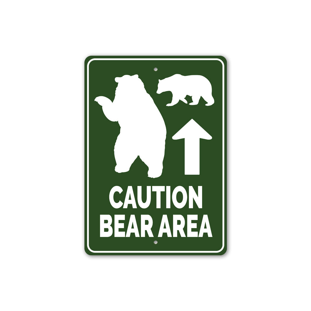 Bear Area Caution Sign