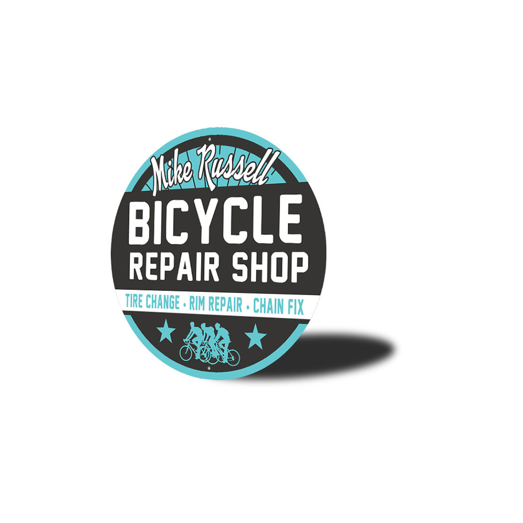 Custom Bike Repair Shop Sign