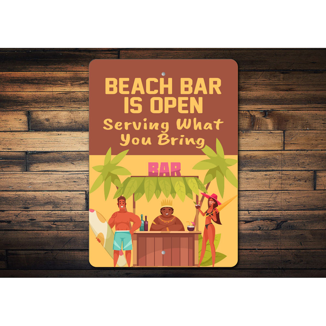Beach Bar Open Sign