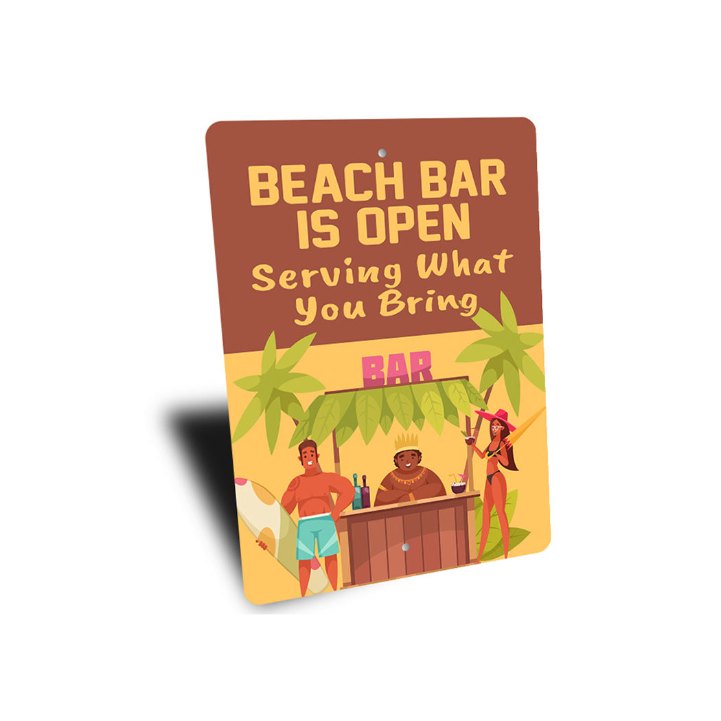 Beach Bar Open Sign