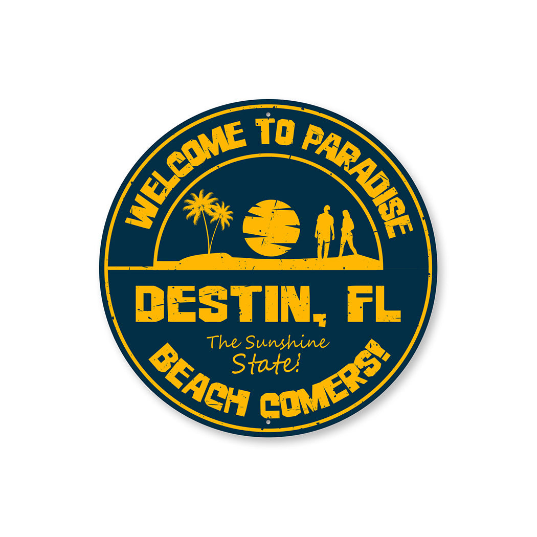 Welcome To Paradise Custom Location Sign