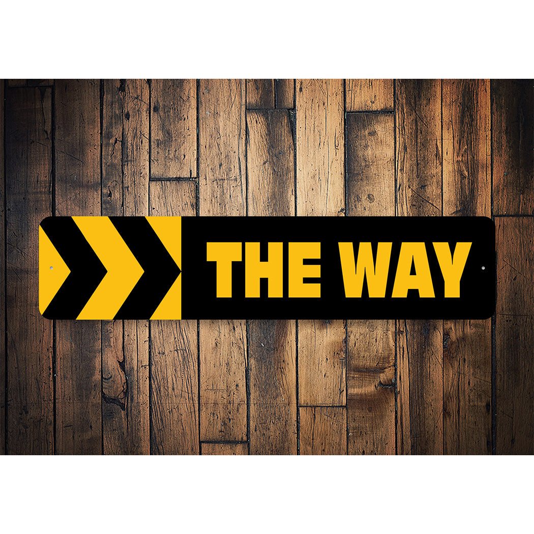 This Way Directional Sign