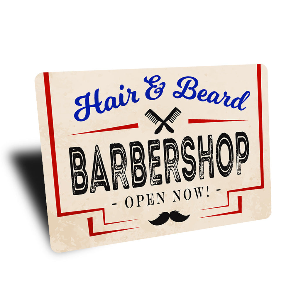 Hair And Beard Barber Shop Sign