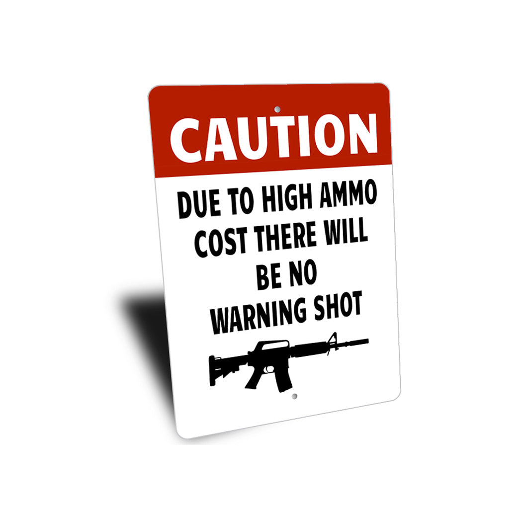Funny Caution Gun Porch Sign