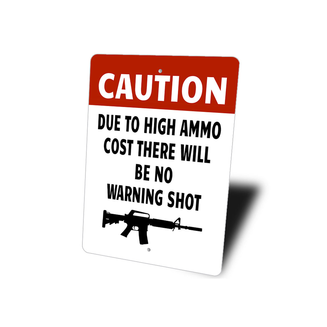 Funny Caution Gun Porch Sign