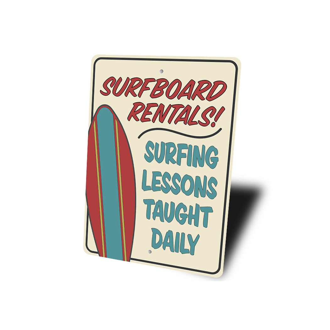 Surfboard Rentals Sign