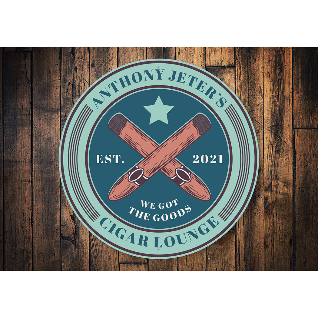 Retro Cigar Lounge Sign