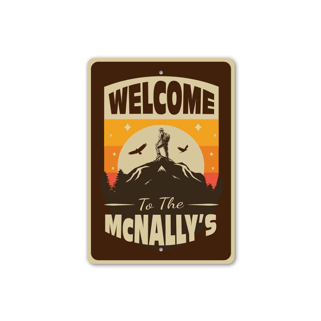 Retro Welcome To Lodge Sign