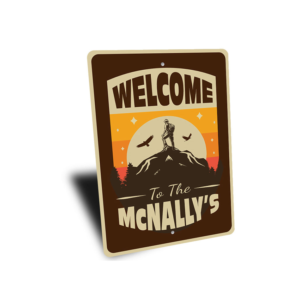 Retro Welcome To Lodge Sign
