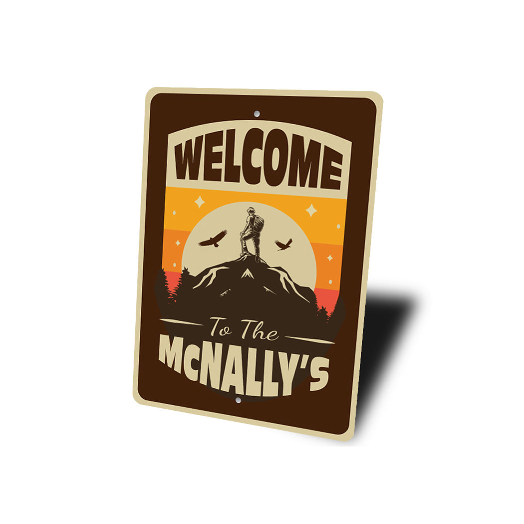 Retro Welcome To Lodge Sign