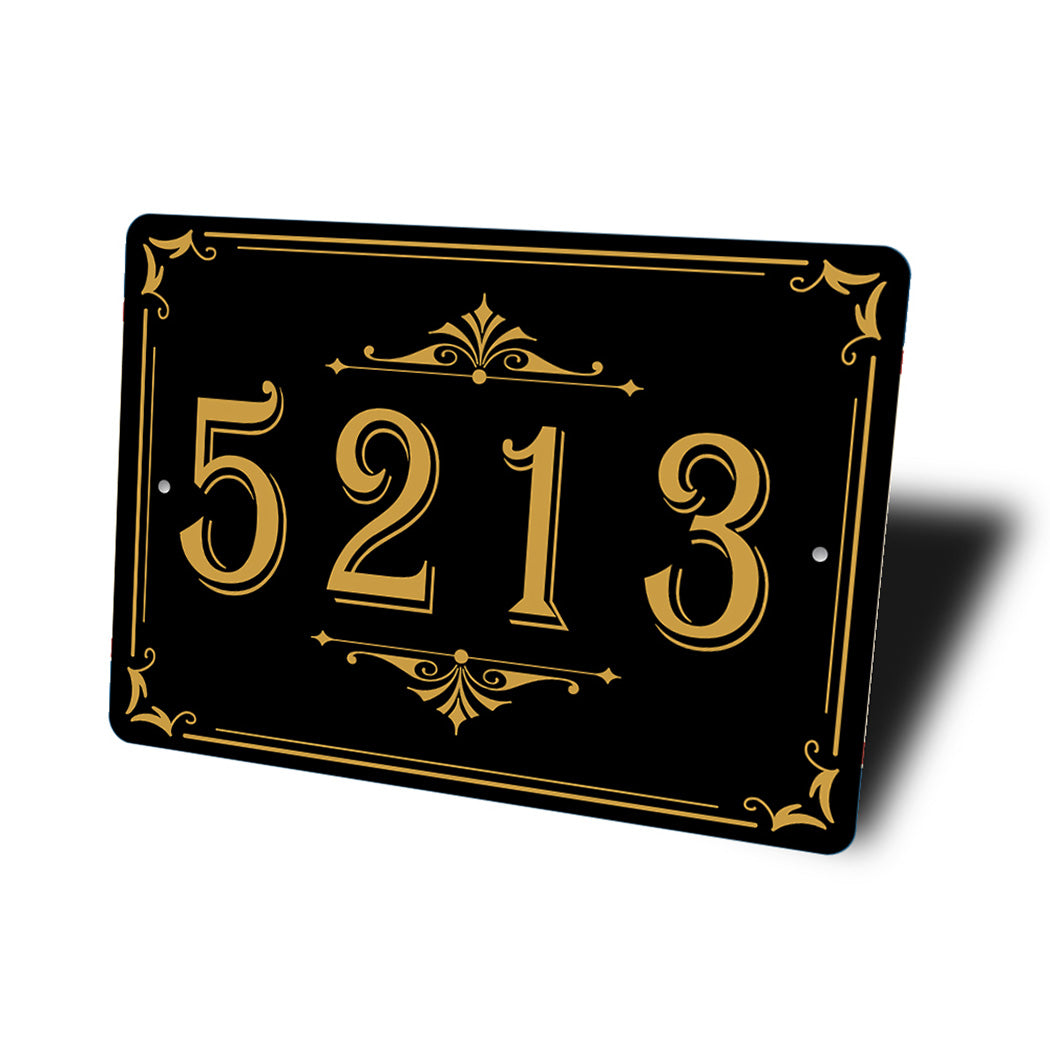 Vintage House Number Sign