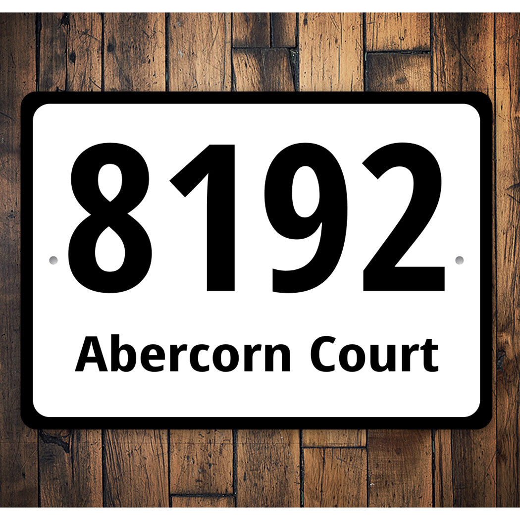 House Number Sign