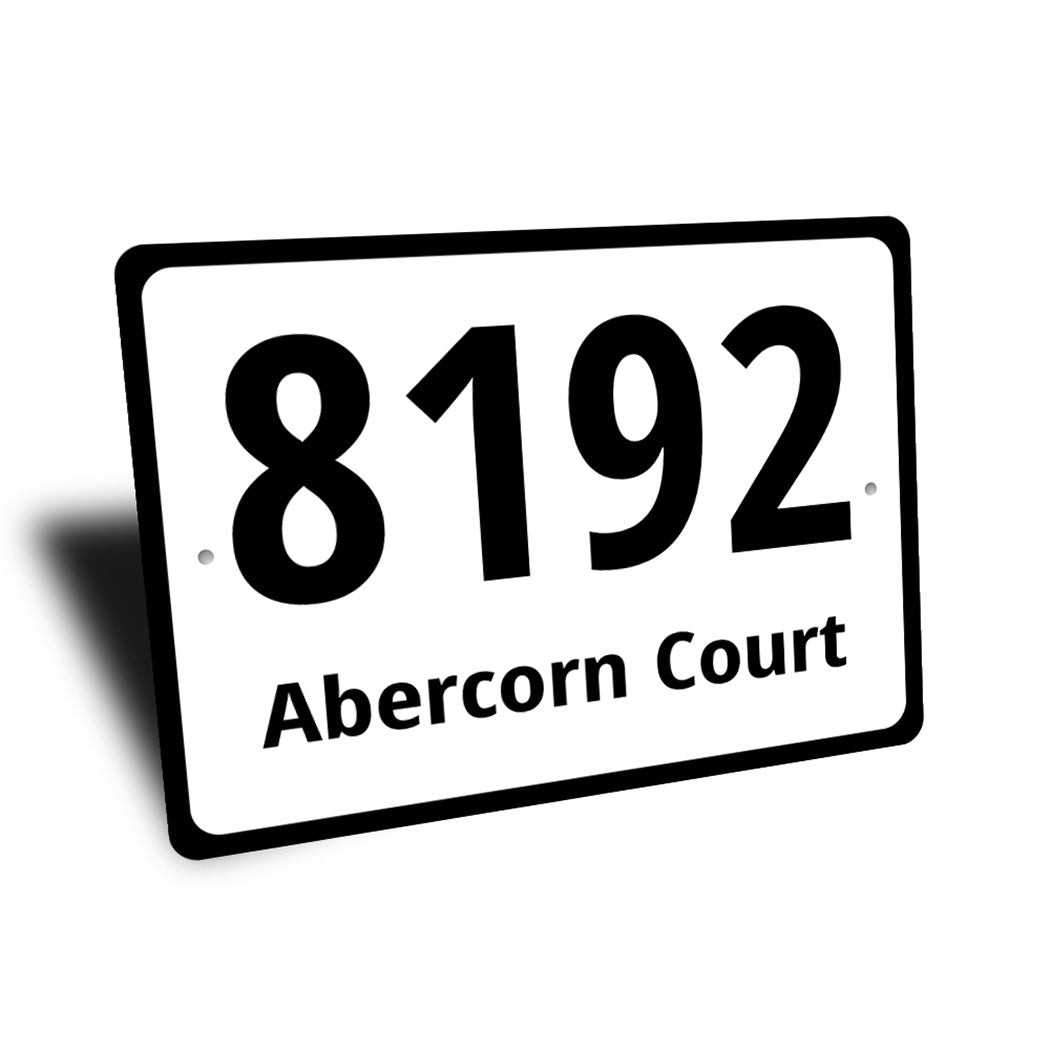 House Number Sign