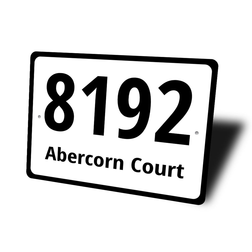 House Number Sign