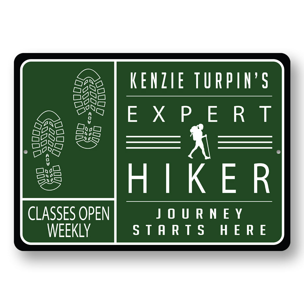 Expert Hiking Advice Sign