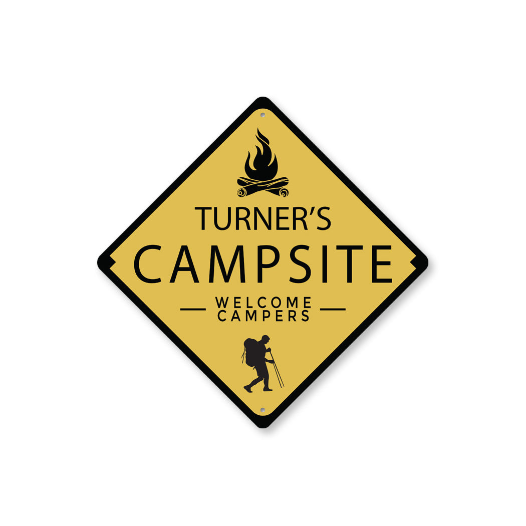 Custom Campsite Sign