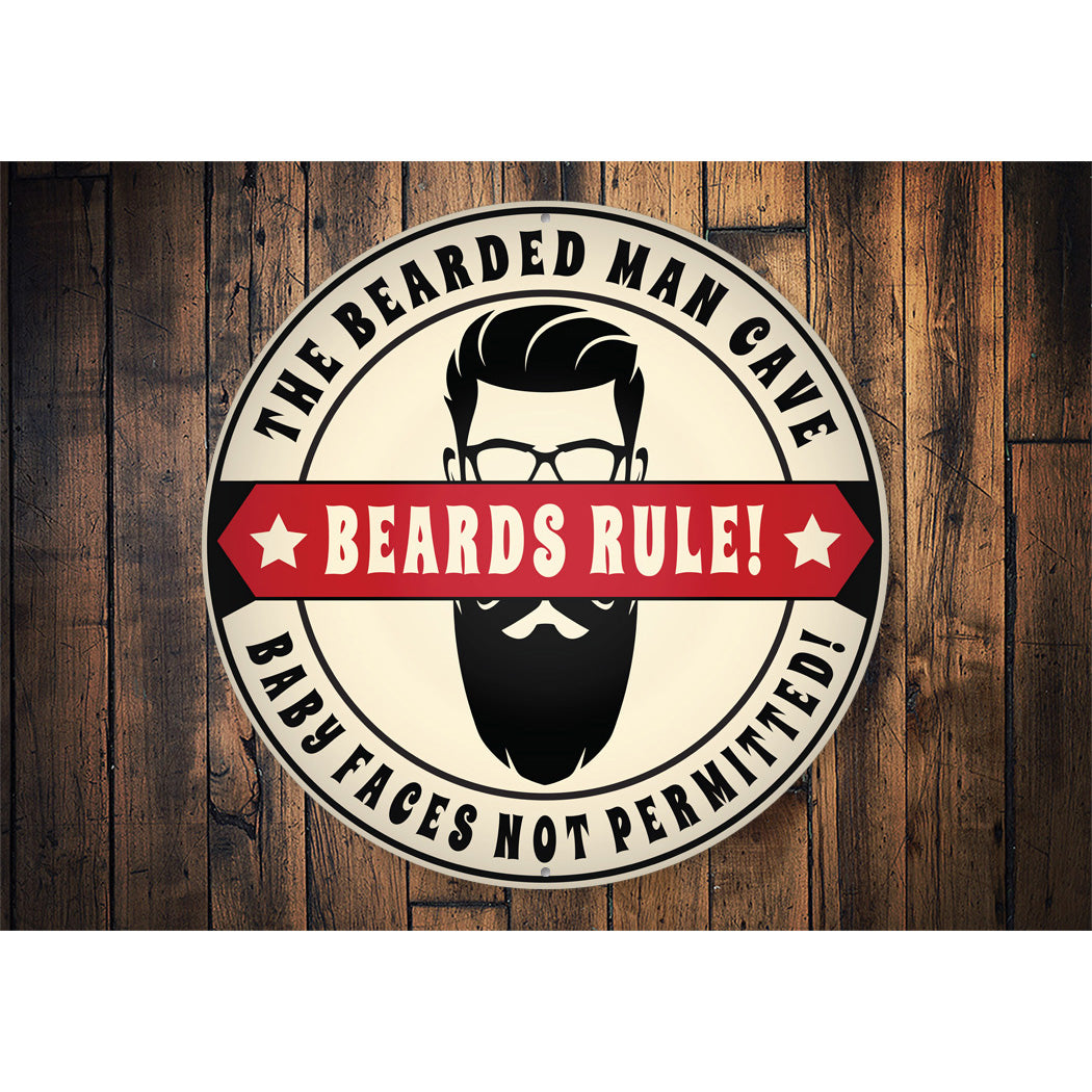 The Bearded Man Cave Sign