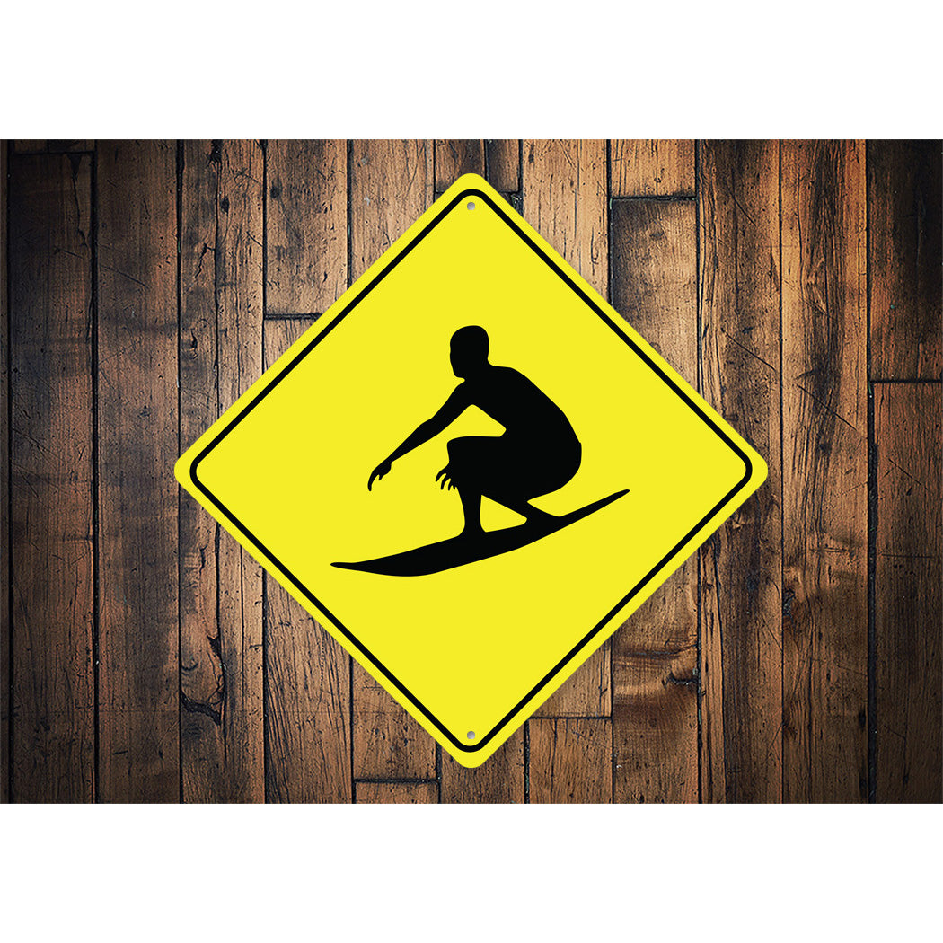 Surf Crossing Sign