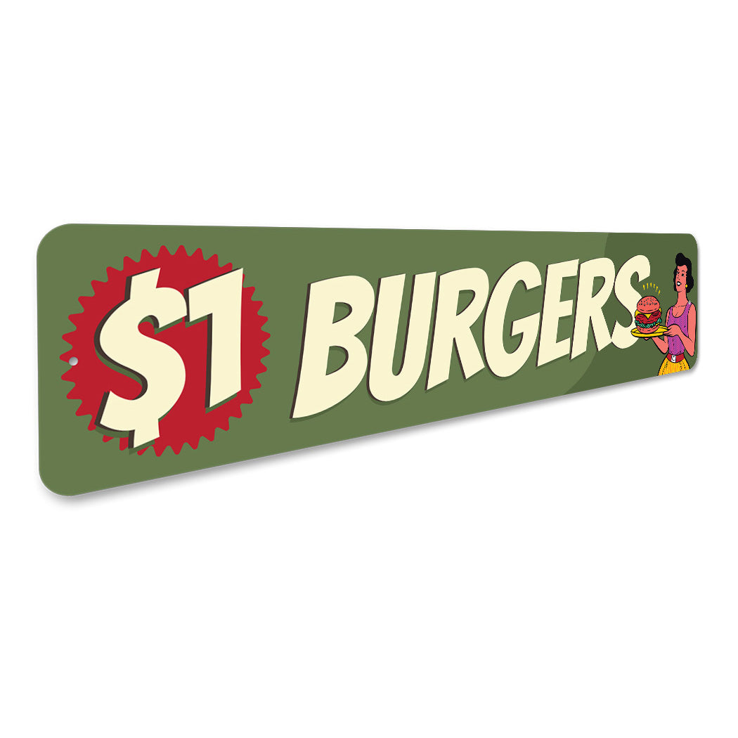 $1 Burgers Sign