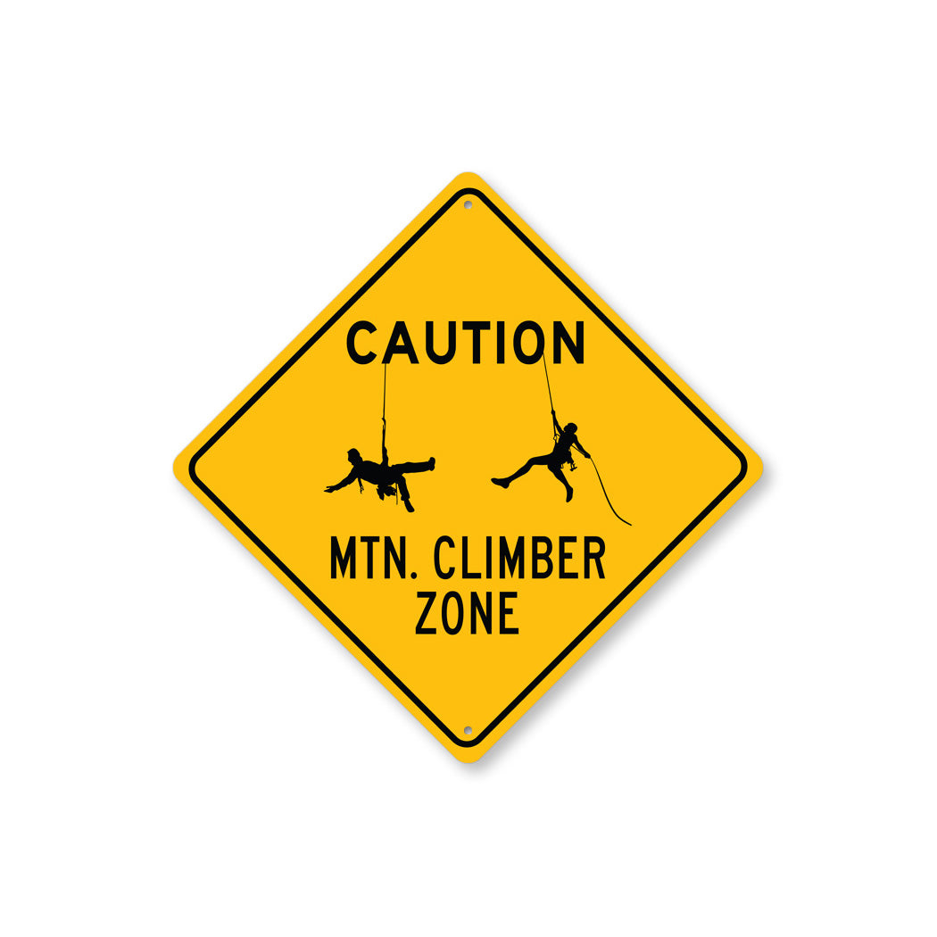 Mtn. Climber Zone Sign