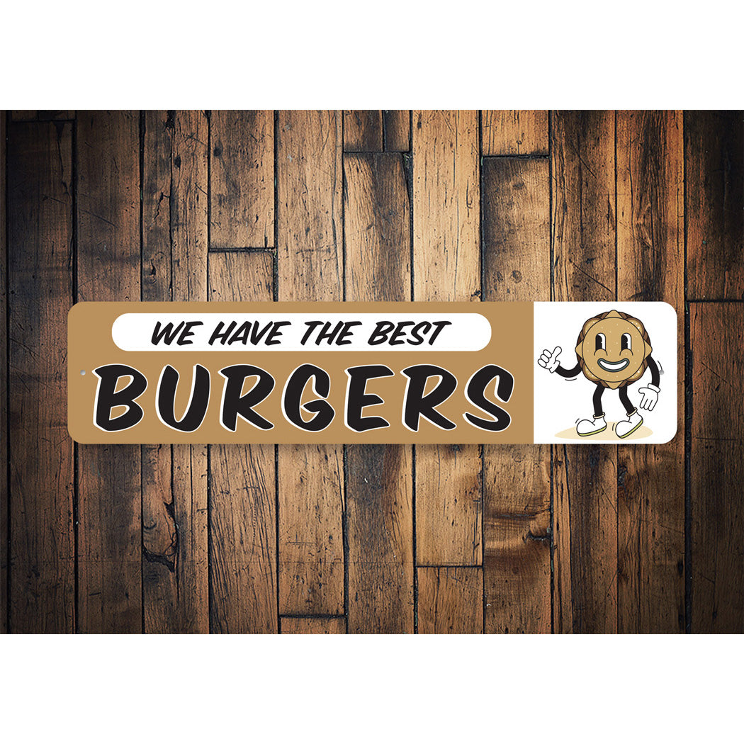 Retro Burger Grill Sign