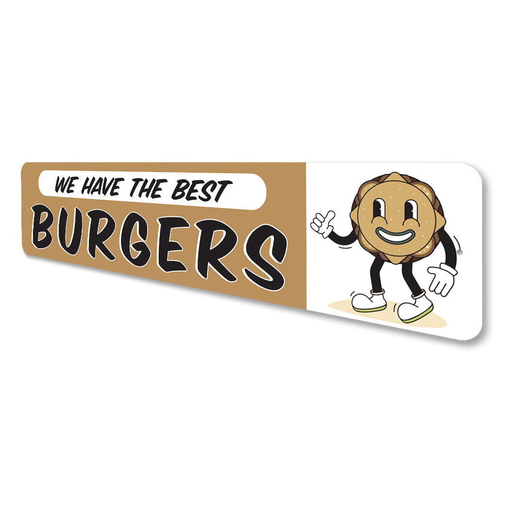 Retro Burger Grill Sign