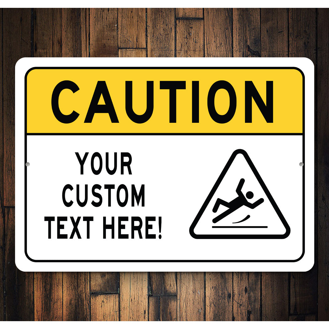 Caution Slippery Sign