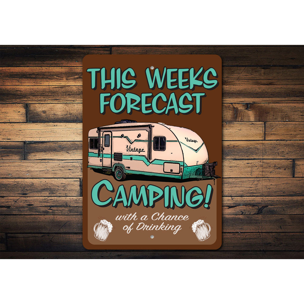 Camping Forecast Sign
