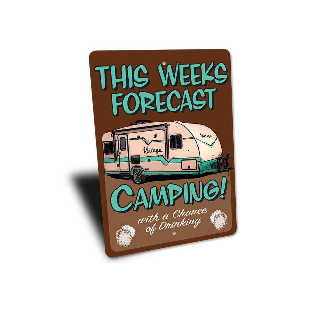 Camping Forecast Sign