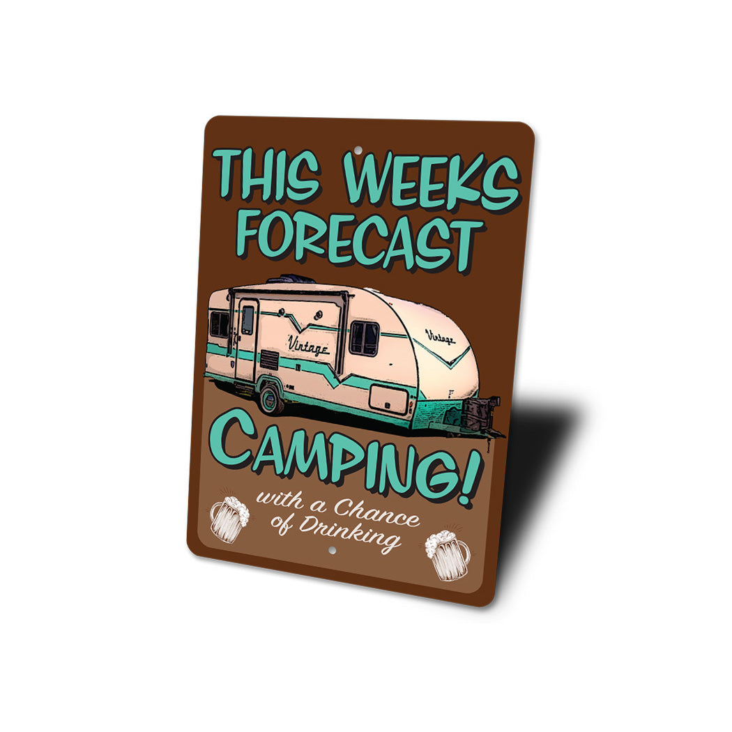 Camping Forecast Sign