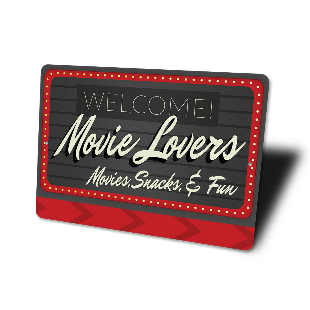Welcome Movie Lovers Sign