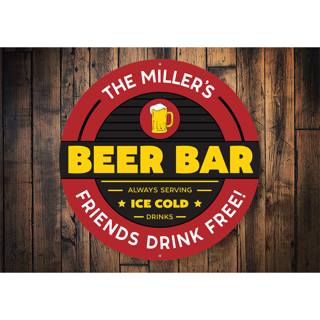 Custom Beer Bar Sign