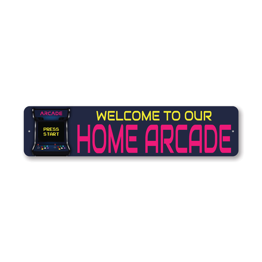 Home Arcade Metal Sign