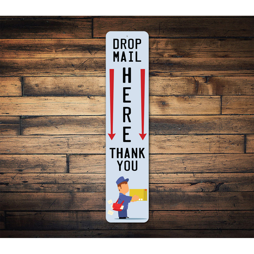 Drop Mail Here Sign
