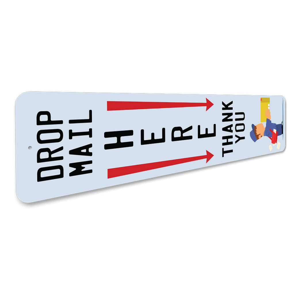 Drop Mail Here Sign