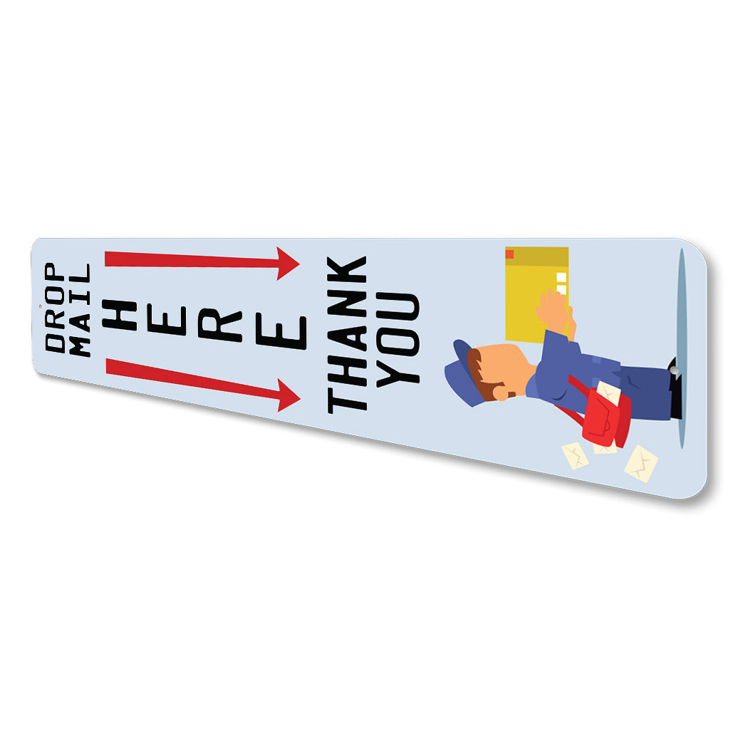 Drop Mail Here Sign