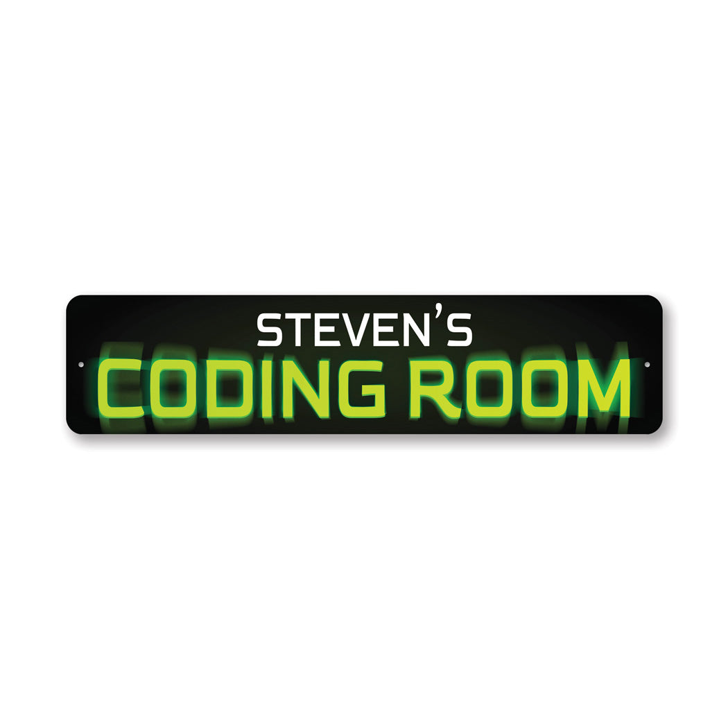 Custom Hacker Metal Sign