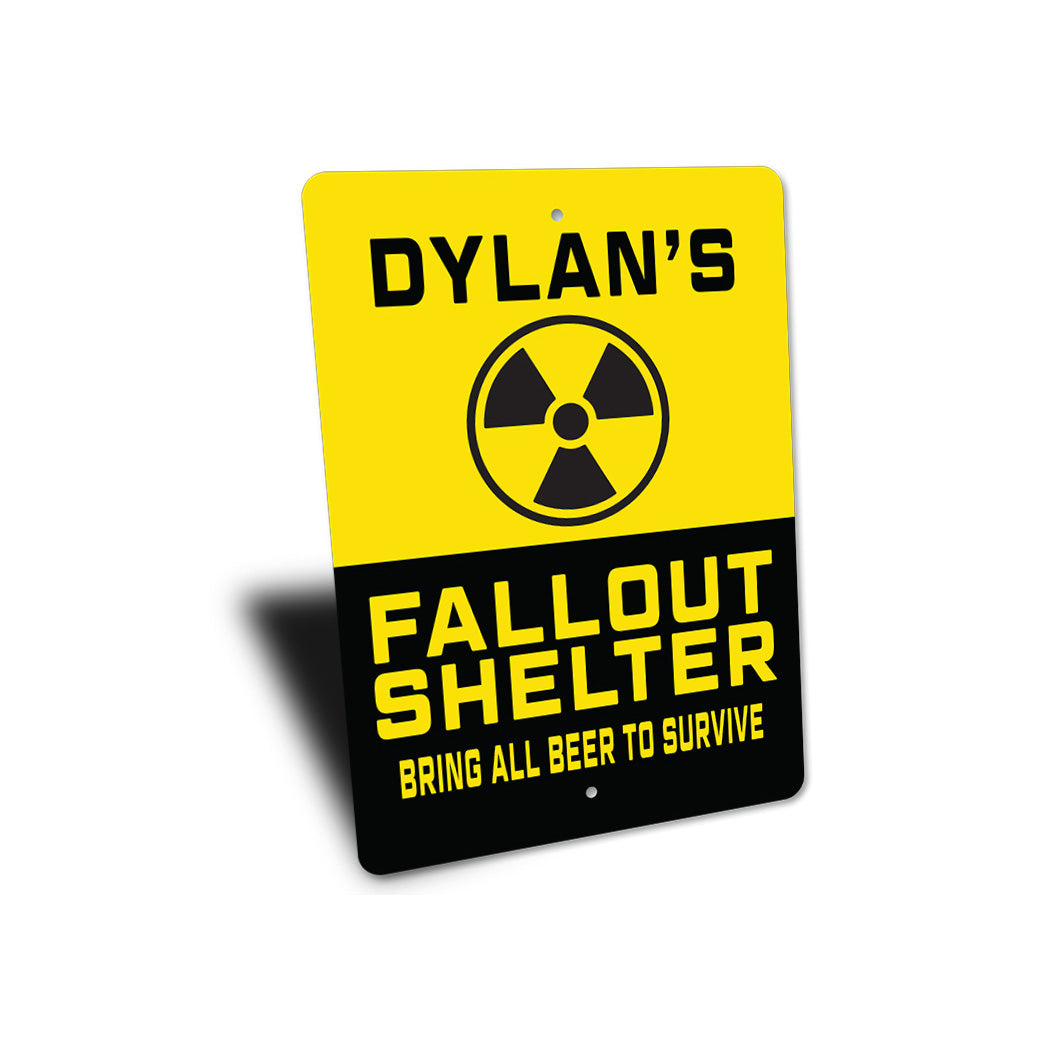 Funny Fallout Shelter Bar Sign