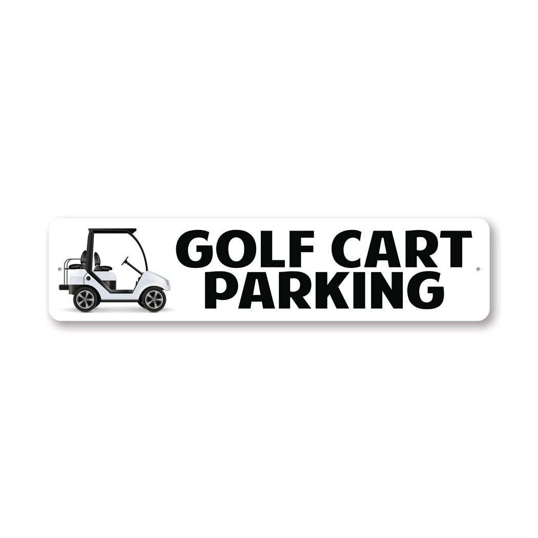 Golf Cart Parking Sign