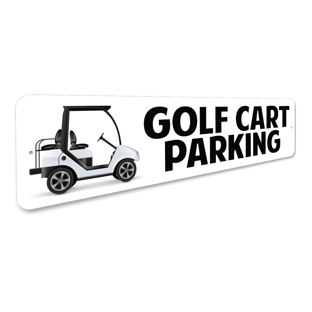 Golf Cart Parking Sign