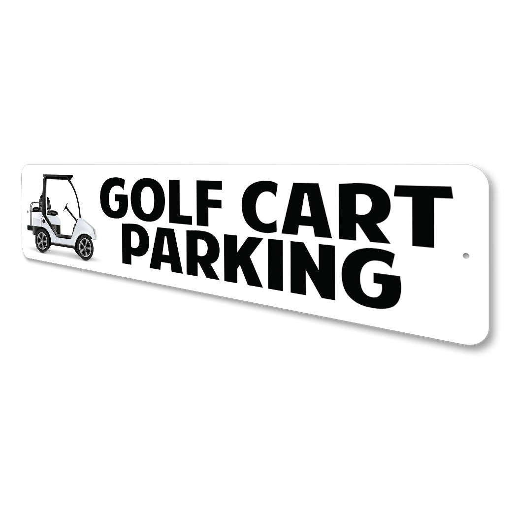 Golf Cart Parking Sign