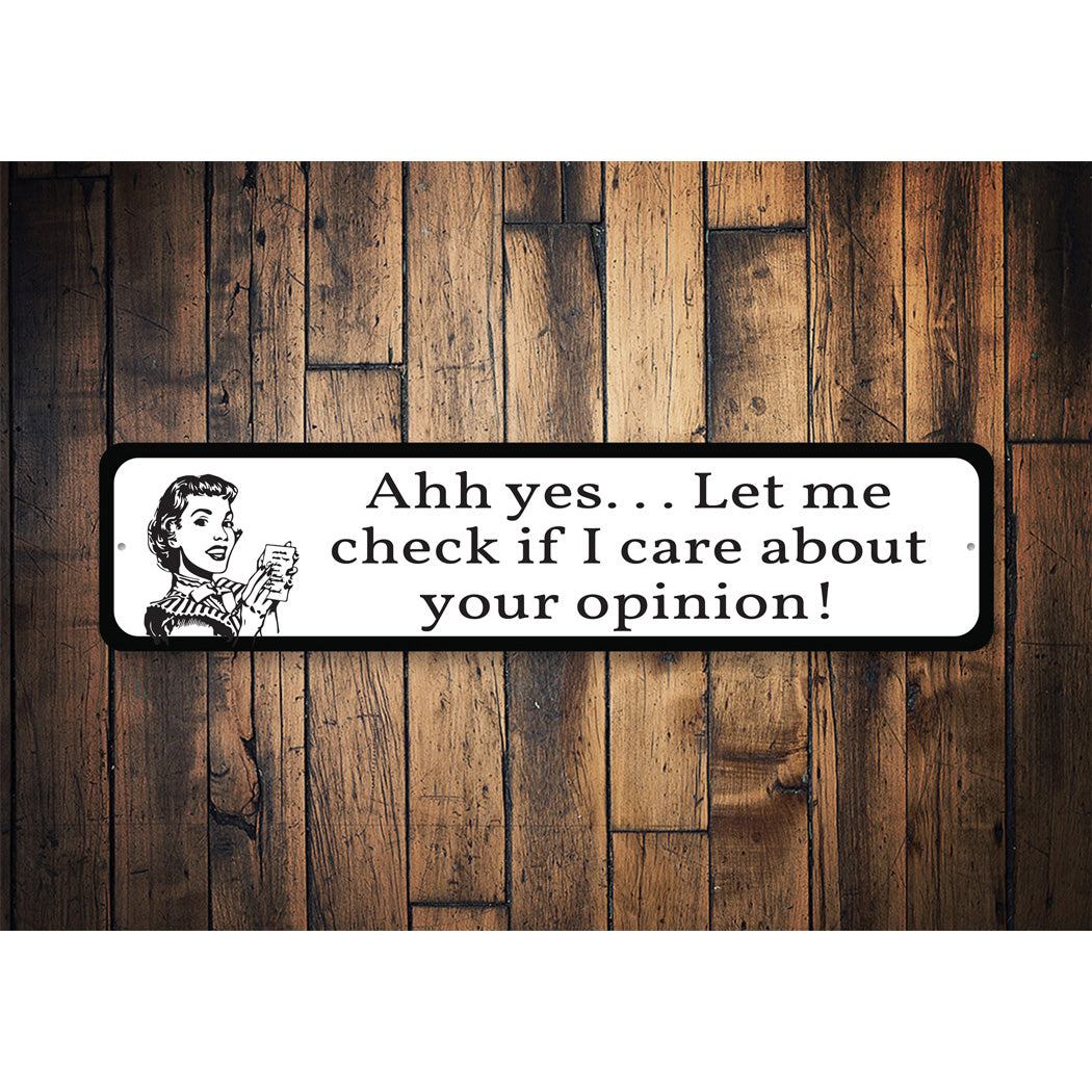 Retro Sarcasm Sign