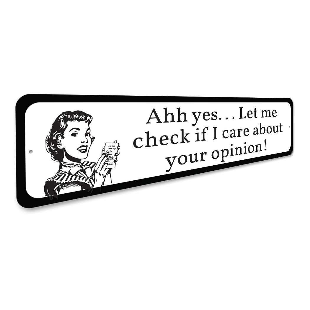 Retro Sarcasm Sign